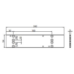 ECO Montageplade til ECO Newton TS-51 drlukker  