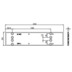 ECO Montageplade til ECO Newton TS-31, TS-41 og TS-50 drlukker