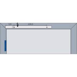 ECO Glideskinne EF med elektromagnetisk fasthold