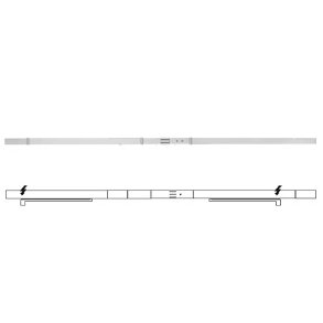 ECO Glideskinne SR-EFR-2 med rgdetektor