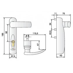 ISEO Trim Tronic - greb sort