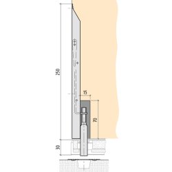 Planet KR Flush bolt
