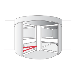 BIRCHER LBGate R18 - R25 med refleks